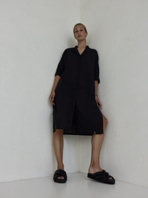 sukienka długa BEACH SHIRT black
