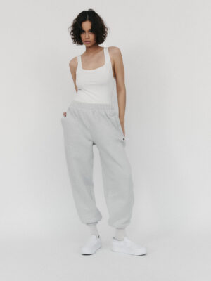 spodnie dresowe z wysokim stanem SMOOTH COTTON seasalt