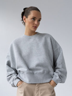 bluza oversize SMOOTH COTTON grey