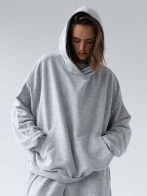bluza oversize z kapturem LE PUMP grey