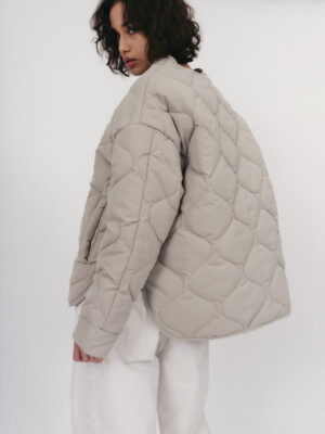 kurtka oversize PIQUE light beige