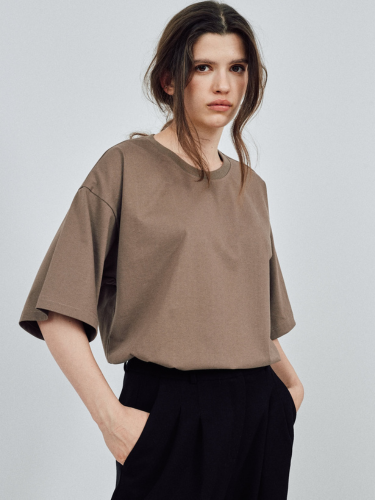 t-shirt oversize READY TO WEAR khaki